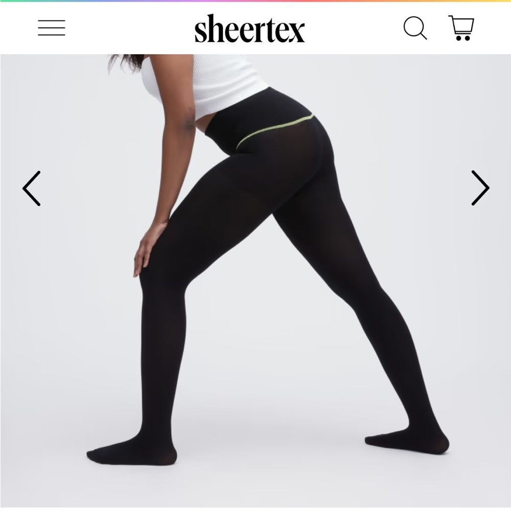 NWT Sheertex Opaque Tights 2XL